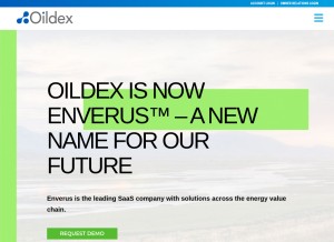 How oildex.com looks like on a tablet such as an iPad.