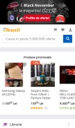 How okazii.ro looks like on a mobile device such as an iPhone.