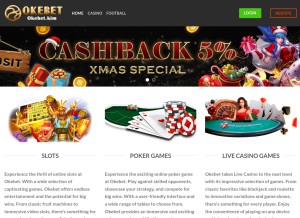 How okebet.kim looks like on a tablet such as an iPad.