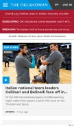 How oklahoman.com looks like on a mobile device such as an iPhone.