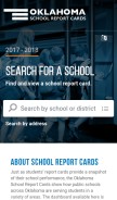 How oklaschools.com looks like on a mobile device such as an iPhone.