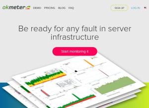 How okmeter.ru looks like on a tablet such as an iPad.