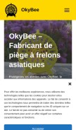 How okybee.com looks like on a mobile device such as an iPhone.