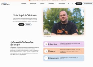 How oldbrewerymission.com looks like on a tablet such as an iPad.
