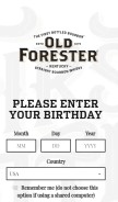 How oldforester.com looks like on a mobile device such as an iPhone.