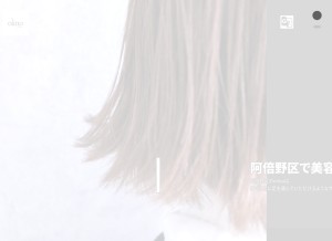 How olino-hairhome.com looks like on a tablet such as an iPad.