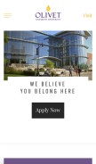 How olivet.edu looks like on a mobile device such as an iPhone.