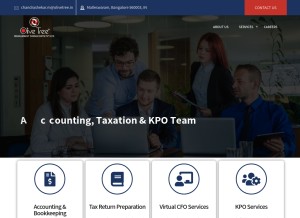How olivetree.in looks like on a tablet such as an iPad.