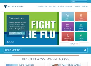 How ololrmc.com looks like on a tablet such as an iPad.
