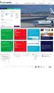 How olympicair.com looks like on a mobile device such as an iPhone.