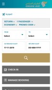 How omanair.com looks like on a mobile device such as an iPhone.