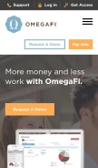 How omegafi.com looks like on a mobile device such as an iPhone.