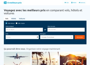 How omeilleursprix.com looks like on a tablet such as an iPad.