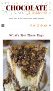 How omgchocolatedesserts.com looks like on a mobile device such as an iPhone.
