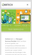 How omitech.it looks like on a mobile device such as an iPhone.