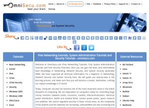 How omnisecu.com looks like on a tablet such as an iPad.
