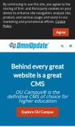 How omniupdate.com looks like on a mobile device such as an iPhone.