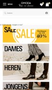 How omoda.nl looks like on a mobile device such as an iPhone.