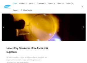 How omsonslabs.com looks like on a tablet such as an iPad.