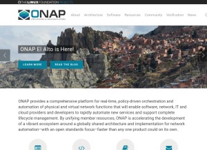 How onap.org looks like on a tablet such as an iPad.