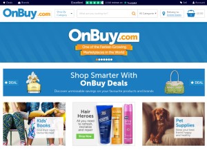 How onbuy.com looks like on a tablet such as an iPad.