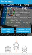 How oncommandconnection.com looks like on a mobile device such as an iPhone.
