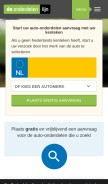 How onderdelenlijn.nl looks like on a mobile device such as an iPhone.