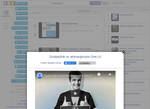 How one.lt looks like on a tablet such as an iPad.