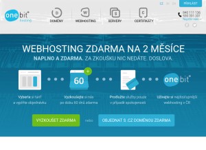 How onebit.cz looks like on a tablet such as an iPad.