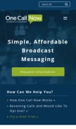 How onecallnow.com looks like on a mobile device such as an iPhone.