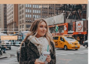 How onecover.it looks like on a tablet such as an iPad.