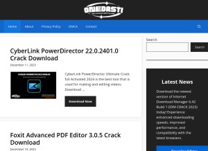 How onedasti.com looks like on a tablet such as an iPad.