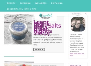 How oneessentialcommunity.com looks like on a tablet such as an iPad.