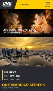 How onefc.com looks like on a mobile device such as an iPhone.