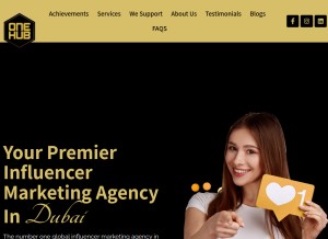 How onehub.ae looks like on a tablet such as an iPad.