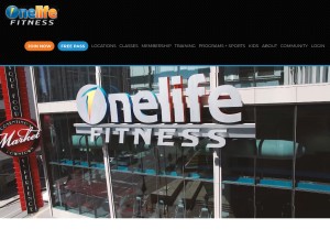 How onelifefitness.com looks like on a tablet such as an iPad.