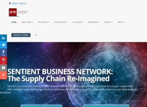 How onenetwork.com looks like on a tablet such as an iPad.