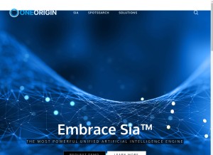 How oneorigin.us looks like on a tablet such as an iPad.