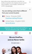 How oneplus.com looks like on a mobile device such as an iPhone.