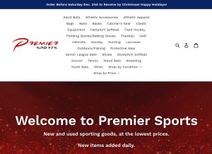 How onepremiersports.com looks like on a tablet such as an iPad.