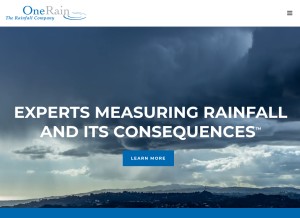How onerain.com looks like on a tablet such as an iPad.