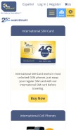 How onesimcard.com looks like on a mobile device such as an iPhone.