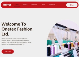 How onetexfashion.com looks like on a tablet such as an iPad.