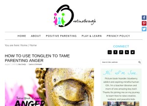 How onetimethrough.com looks like on a tablet such as an iPad.