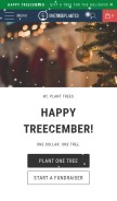 How onetreeplanted.org looks like on a mobile device such as an iPhone.