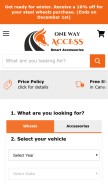 How onewayaccess.com looks like on a mobile device such as an iPhone.