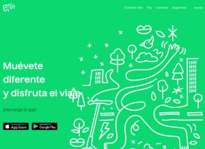 How ongrin.com looks like on a tablet such as an iPad.