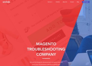 How onilab.com looks like on a tablet such as an iPad.