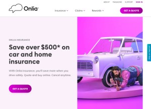 How onlia.ca looks like on a tablet such as an iPad.