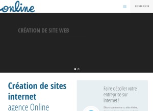 How online.be looks like on a tablet such as an iPad.